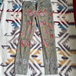 Pilcro And The Letterpress Floral Pants